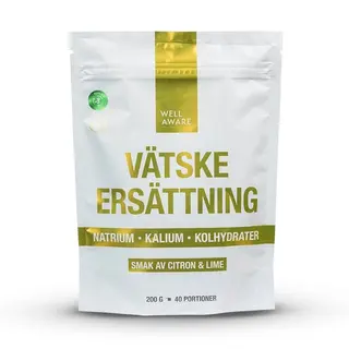 Produktfoto för WellAware Vätskeersättning Citron/Lime 200 g