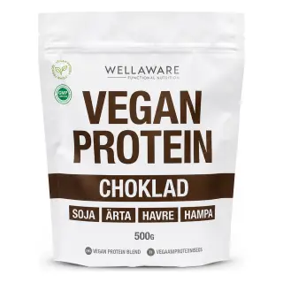 Produktfoto för WellAware Vegan Protein Blend Choklad 500 g