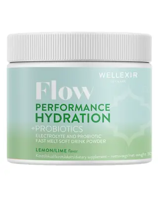 Produktfoto för Wellexir Flow Hydration Lemon Lime 300 g