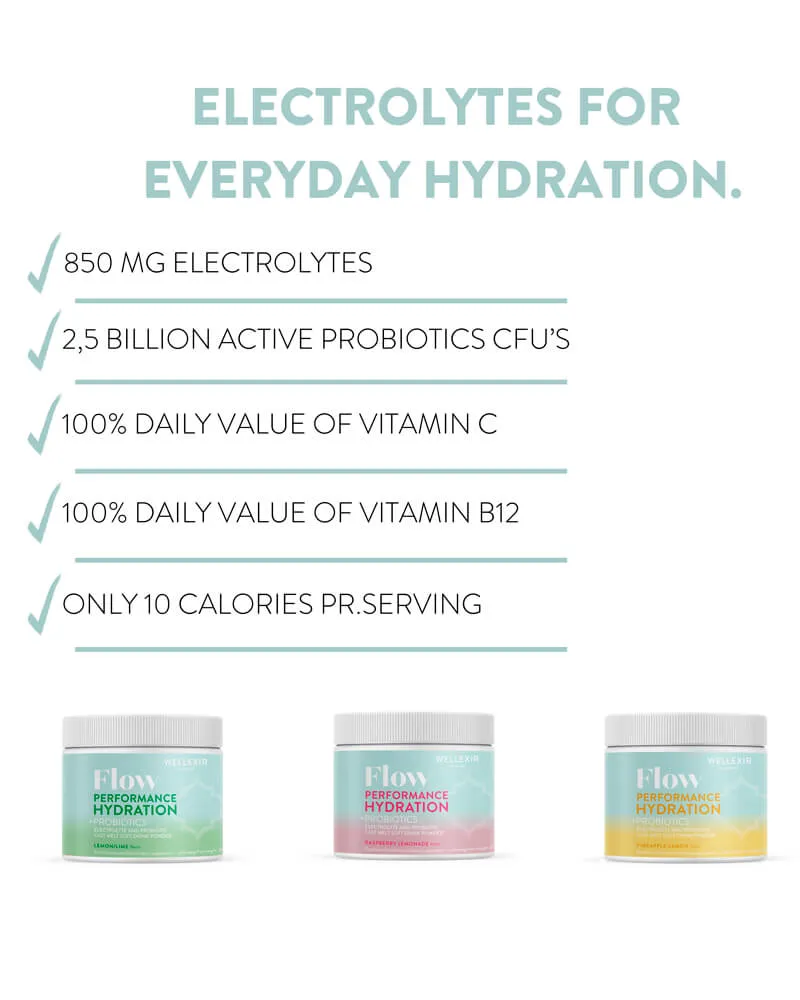Bild 2 för Wellexir Flow Hydration Raspberry Lemonade 300 g