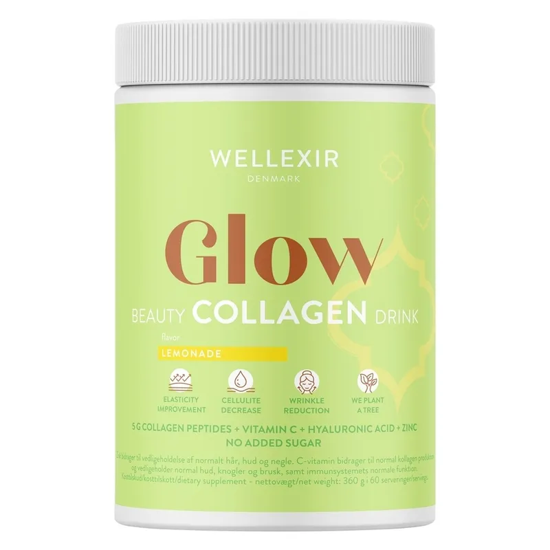 Bild 1 för Wellexir Glow Beauty Drink Lemonade 360 g