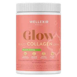 Produktfoto för Wellexir Glow Beauty Drink Peach Ice Tea 360 g