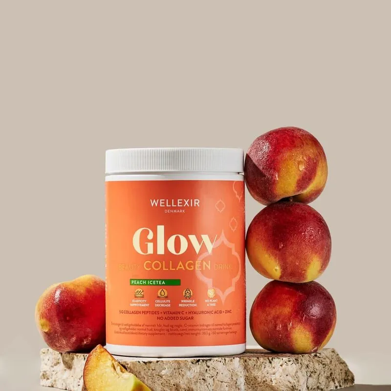 Bild 4 för Wellexir Glow Beauty Drink Peach Ice Tea 360 g