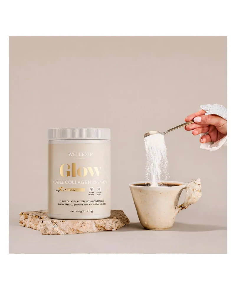 Bild 2 för Wellexir Glow Coffee Collagen Creamer Vanilla 300 g