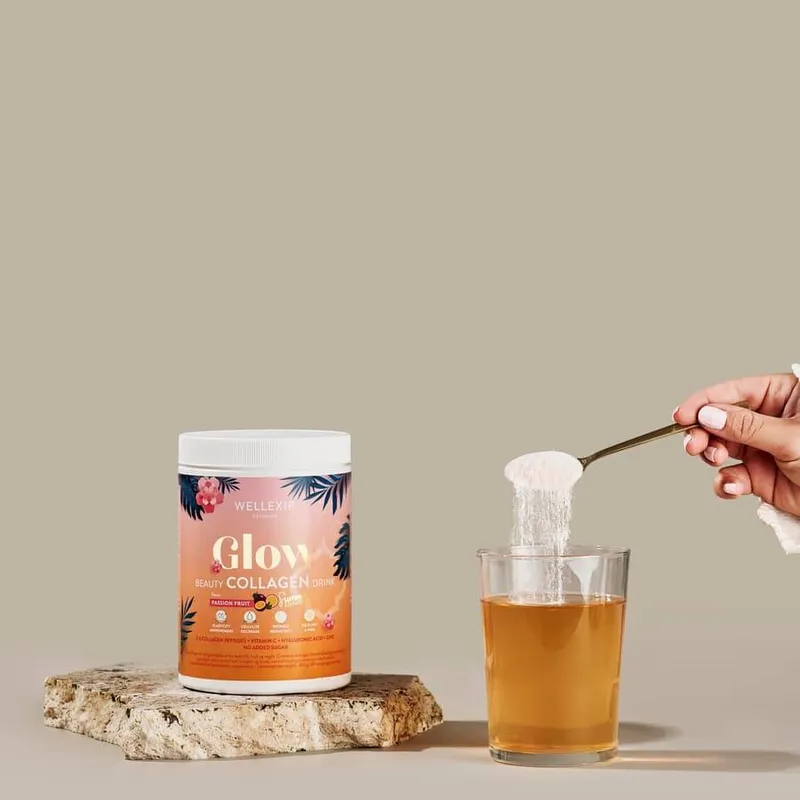 Bild 2 för Wellexir Glow Collagen Passion Fruit Limited Edition 360 g