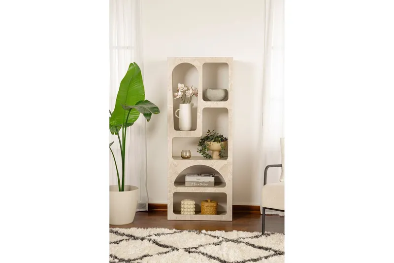 Bild 2 för Wenus Bokhylla 60 cm - Travertine/Sandsten