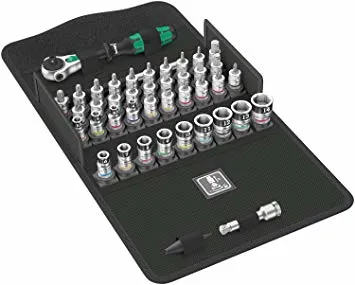 Alternativ bild 0 för Wera 8100 SA All-in Zyklop Speed Ratchet Set 1/4" drive with holding function metric 42 pieces