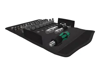 Produktfoto för Wera Kraftform Kompakt Zyklop Mini 2 - Ratcheting screwdriver with bit and socket set - 27 delar - i foldable box