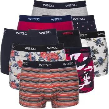 Alternativ bild 0 för WESC Kalsonger 9P Mixpack Boxer Briefs Flerfärgad bomull Medium Herr