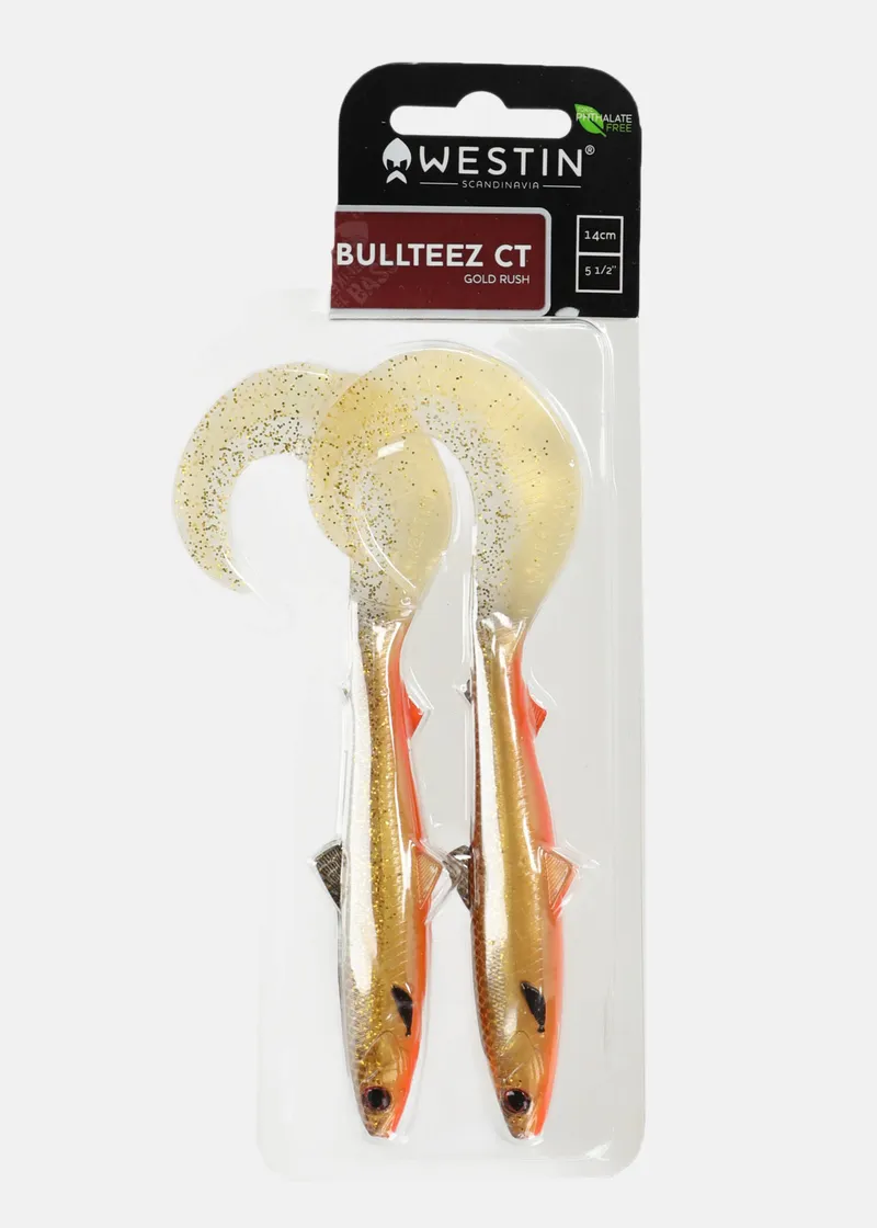 Bild 1 för Westin BullTeez Curltail 14 cm jigg 2 st/pkt Gold Rush