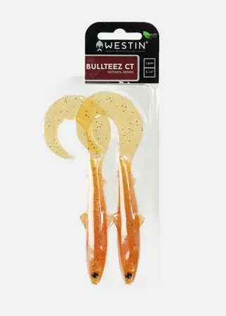 Produktfoto för Westin BullTeez Curltail 14cm 15g Motoroil Pepper 2pcs