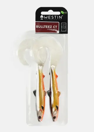 Produktfoto för Westin BullTeez Curltail 14cm 15g Official Roach 2pcs