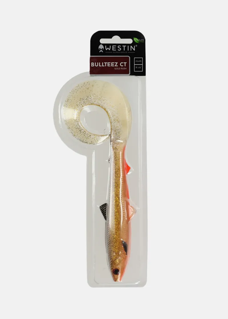 Bild 2 för Westin BullTeez Curltail 21 cm jigg Gold Rush