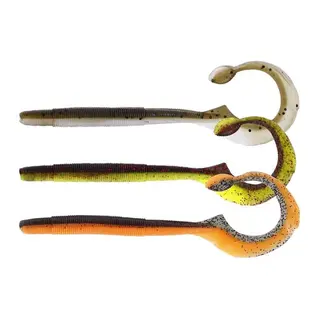 Produktfoto för Westin NED Worm Curl Dark Water Mix 12 cm jigg 5 st/pkt