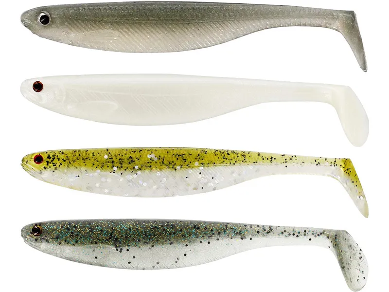 Bild 1 för Westin Shadteez Slim 5 cm jigg 4 st/pkt Clear Water Mix 14