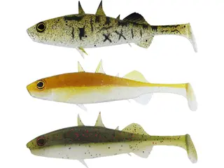 Produktfoto för Westin Stanley The Stickleback Shadtail 7,5 cm jigg 3 st/pkt Clear Water Mix