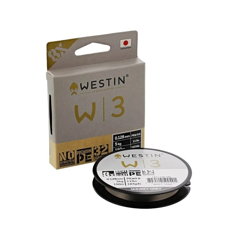 Alternativ bild 0 för Westin W3 8 Braid Smokey Grey 150m 0,205mm 10,1kg