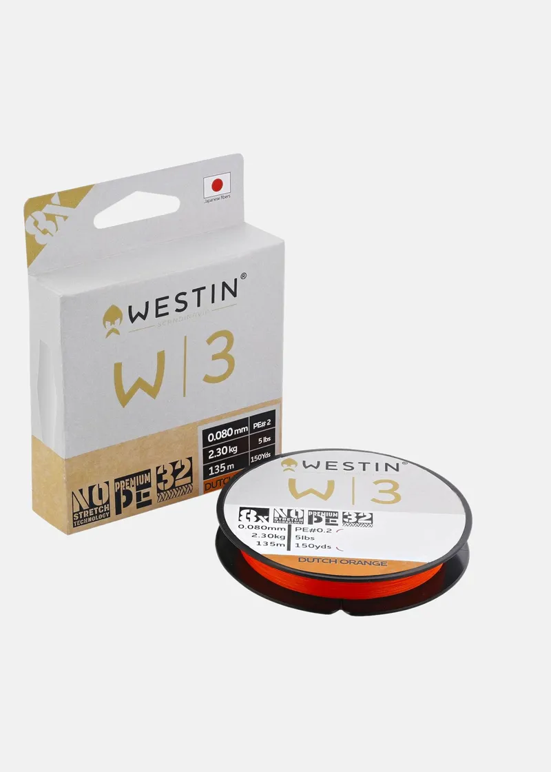 Bild 1 för Westin W3 Dutch Orange 135 m flätlina 0,10mm