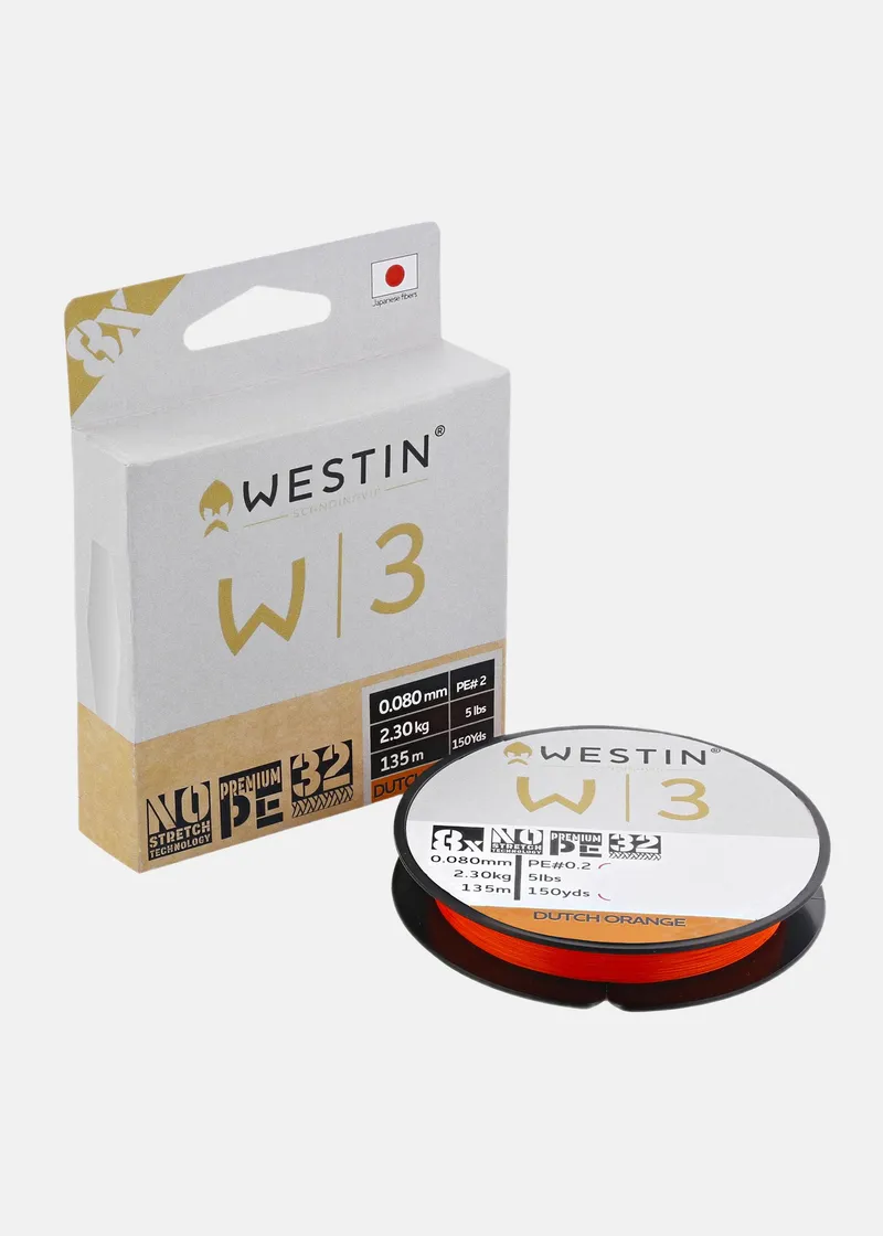 Bild 1 för Westin W3 Dutch Orange 135 m flätlina 0,148mm