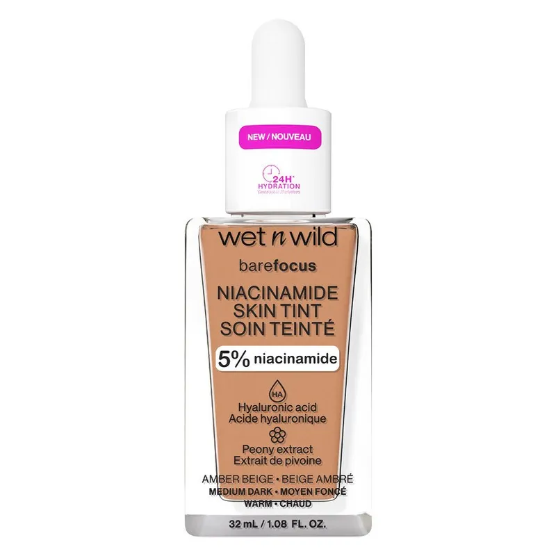 Bild 1 för Wet n Wild Bare Focus Niacinamide Skin Tint Amber Beige 32 ml