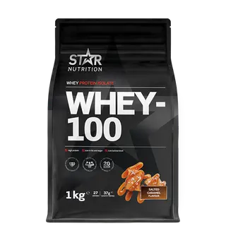 Produktfoto för Whey-100, 1 kg, Salted Caramel
