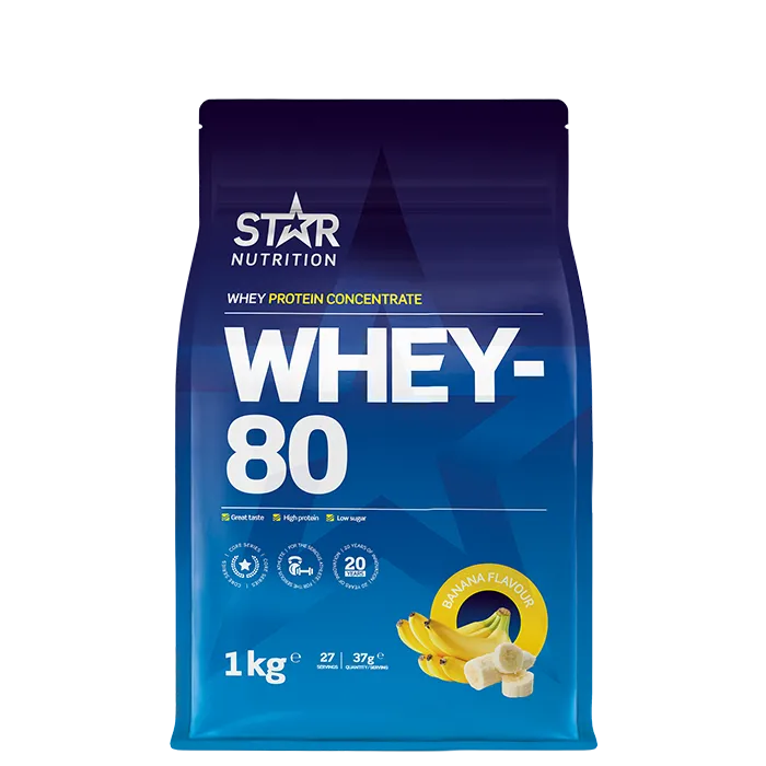 Alternativ bild 0 för Whey-80, 1 kg, Banana