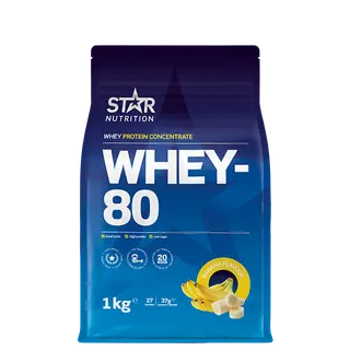 Produktfoto för Whey-80, 1 kg, Banana