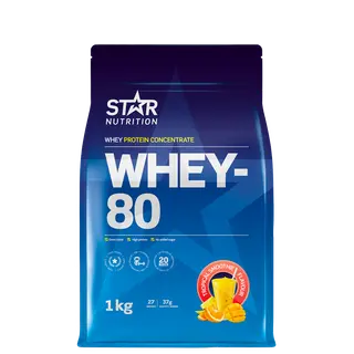 Produktfoto för Whey-80, 1 kg, Tropical Smoothie