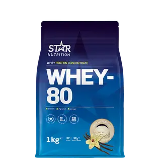 Produktfoto för Whey-80, 1 kg, Vanilla
