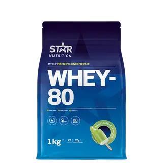 Produktfoto för Whey-80, 1 kg, Vanilla/Pear