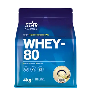 Produktfoto för Whey-80, 4 kg, Vanilla