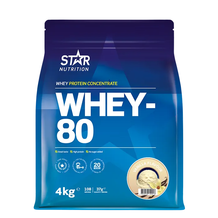 Alternativ bild 0 för Whey-80, 4 kg, Vanilla