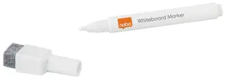 Produktfoto för Whiteboardmarker Nobo magnetisk fine hvid - (6 stk.)