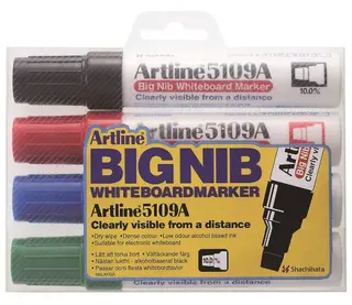 Produktfoto för Whiteboardmarkers Artline 5109A BIG ass. färger (4 st.)