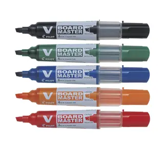 Produktfoto för Whiteboardmarkers Pilot V-Board Master ass. färger - (5 st.)