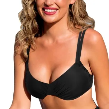 Alternativ bild 0 för Wiki Basic Adjustable Bikini Top Svart D 75 Dam