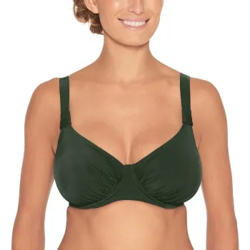 Alternativ bild 0 för Wiki Basic Full Cup Bikini Top Militärgrön C 75 Dam