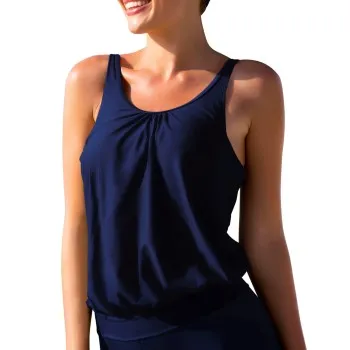 Alternativ bild 0 för Wiki Loose Tankini Top Mörkblå E/F Large Dam