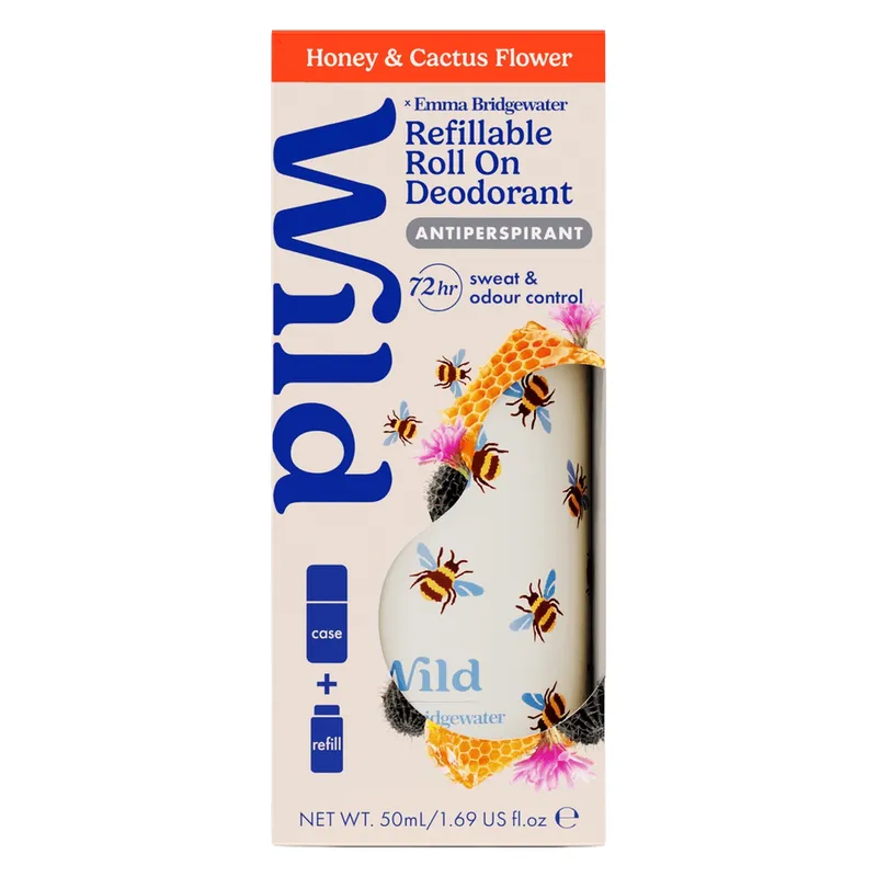 Bild 2 för Wild Deo Roll On Bee Case Honey & Cactus Flower 50 ml