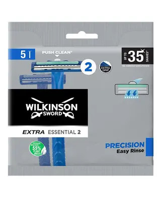 Produktfoto för Wilkinson Sword Extra Essential 2 - Precision Easy Rinse   5 stk.