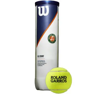 Produktfoto för Wilson ROLAND GARROS ALL COURT 4, Gul, Gummi, Tub (förpackning)