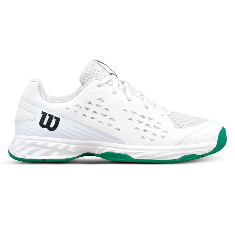 Alternativ bild 0 för WILSON tennisskor junior RUSH PRO JR L White/White/Bosphorus WRS335280E040 (0097512846936)