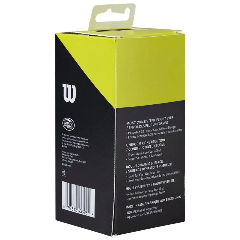 Bild 2 för Wilson Tru 32 2-Pack Yellow, Pickleballbollar