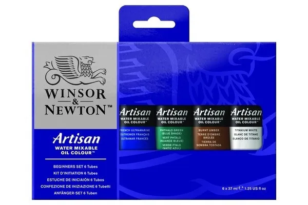 Alternativ bild 0 för Winsor and Newton - Artisan Water colour - Beginner Set (6x37ml) (830420)