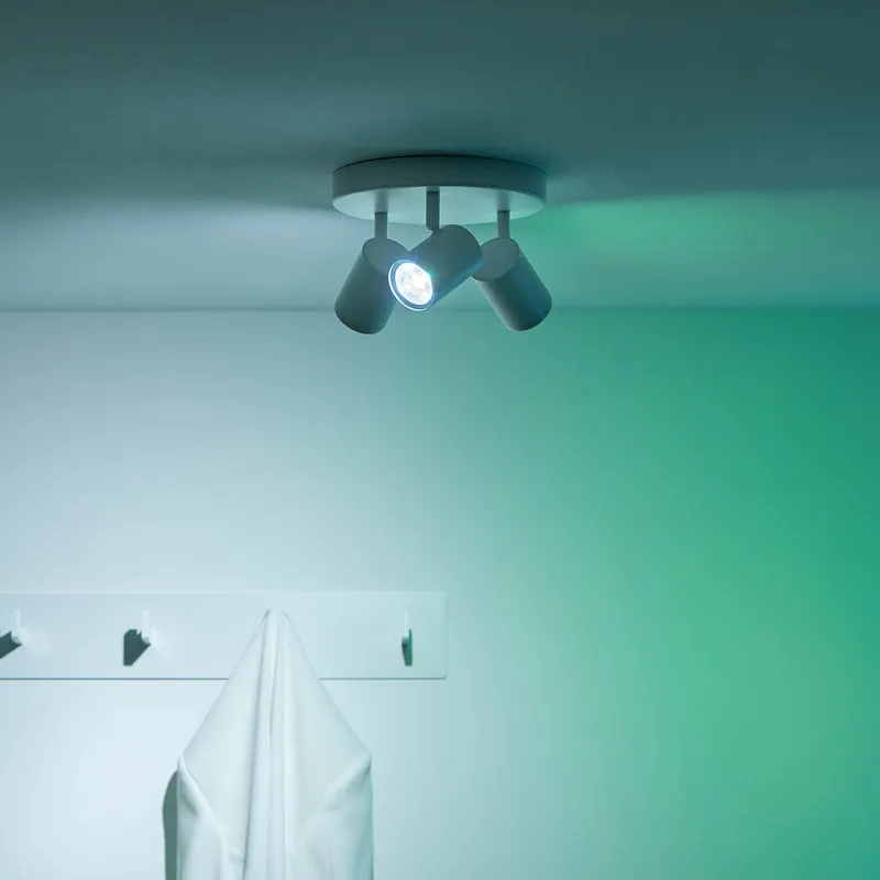 Bild 3 för WiZ - Imageo WiZ 3 Plafond Round RGB White WiZ