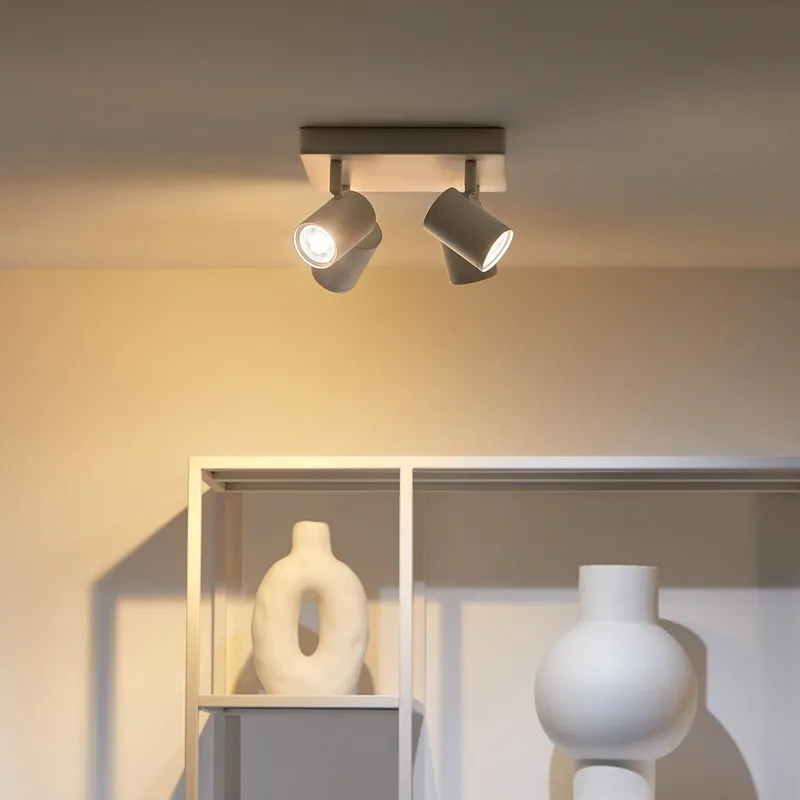 Bild 2 för WiZ - Imageo WiZ 4 Plafond Square RGB White WiZ