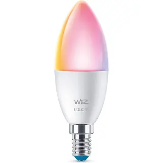 Produktfoto för WiZ - Päronlampa Smart Color 4,9W 470lm 2700-6500K Kron E14 WiZ