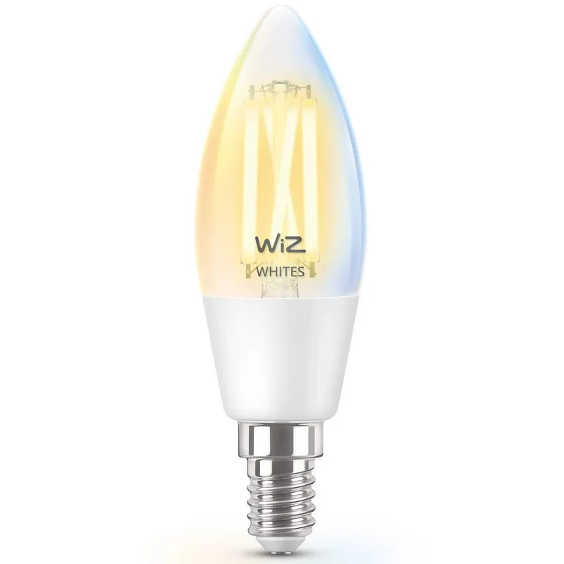 Bild 1 för WiZ - Päronlampa Smart TW 4,9W 470lm 2700-6500K Kron Clear E14 WiZ