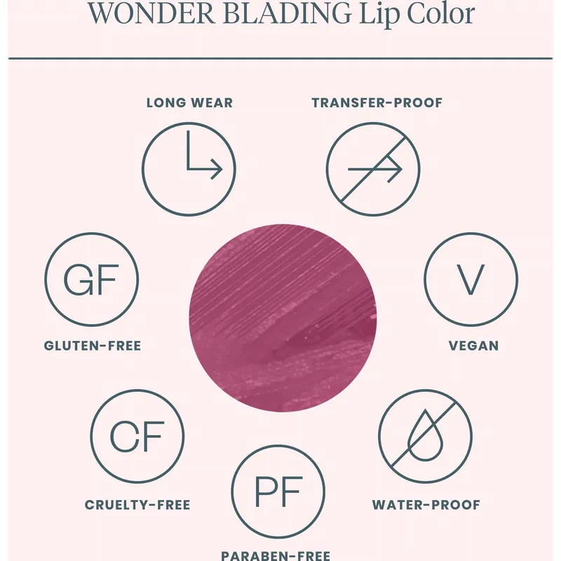 Bild 2 för Wonderskin Wonder Blading Lip Stain Masque- BELLA