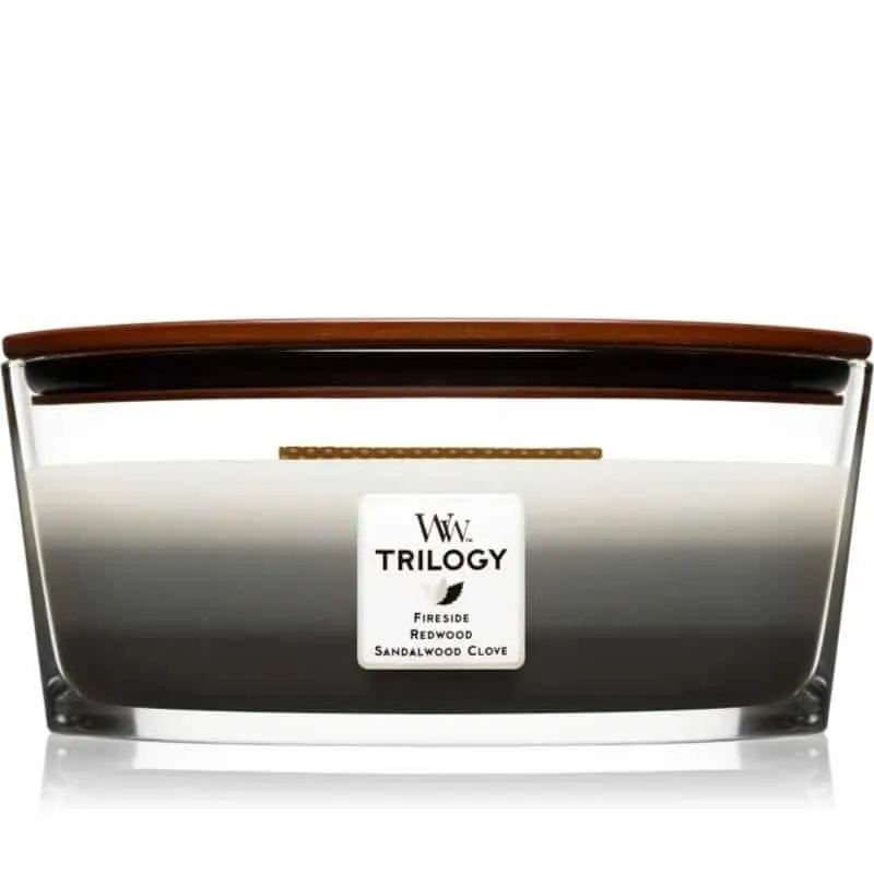 Alternativ bild 0 för WoodWick Warm Woods Trilogy Ellipse